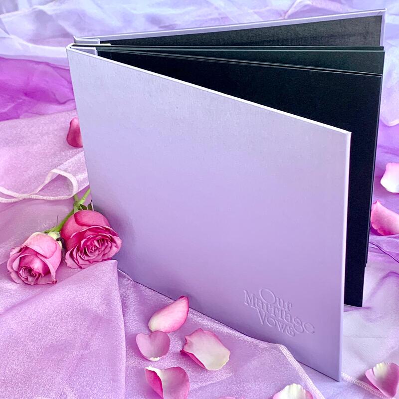 Our Marriage Vows Purple Passion Album Guests Book